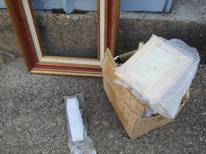 lot 184 image: picture frame- wood picture frame making items