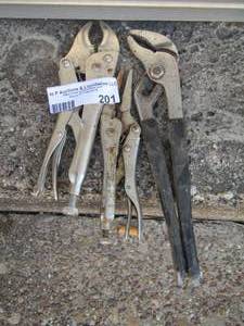 lot 201 image: PLYERS  and VISE GRIPS