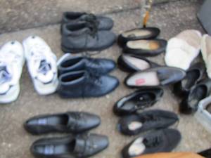 lot 213 image: ladies shoe lot all sizes 6 12 dress shoes- tennis shoes and boots