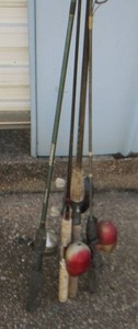 lot 214 image: FISHERMANS LOT - RODS & REELS QTY 4