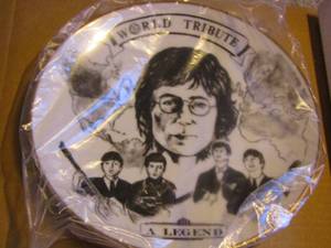 lot 224 image: World Tribute to John Lennon By Violet Pankhurst plate # 81 & UNK qty 2