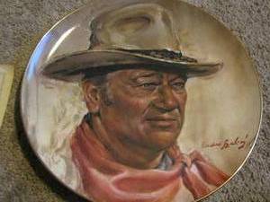 lot 226 image: A tribute to John Wayne The Man of the GOLDEN WEST   By Endre Szabo plate # A3106--- Clark Gable plate # 1023 of 27,500  GARY COOPER    # 114