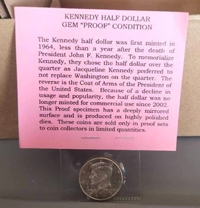 lot 13 image: 2004 Kennedy Half Dollar - Gem Proof Condition