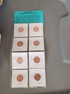 lot 37 image: US Treasury Commemorative Medallion set - brilliant uncirculated