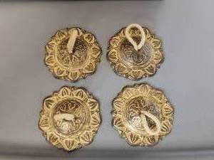 lot 50 image: 2 pair of finger cymbals - made in