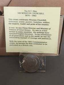 lot 103 image: The R.T. Hon. Sir Winston Churchill 1965 Commemorative coin