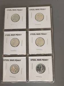 lot 108 image: Selection of 1943 Steel war pennies