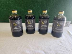 lot 221 image: Liber & Co. Sugarcane Kola Syrup - 4 Bottles