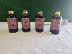lot 34 image: Liber & Co. Real Grenadine Syrup - 4 Bottles