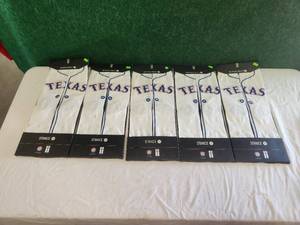 lot 106 image: Selection of 5 pairs of Texas Rangers socks - not used