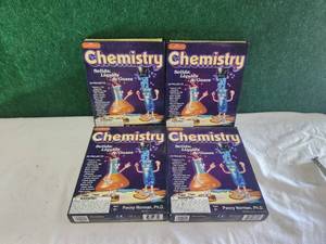 lot 121 image: Selection of 4 Science Wiz Chemistry project games - unused
