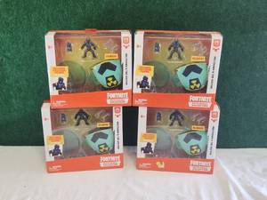lot 131 image: Selection of 4 Fortnite Battle Royal Collection action figures - unopened