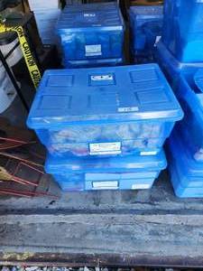 lot 175 image: Selection of 2 bins full of classroom school supplies - first grade