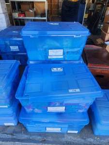 lot 178 image: Selection of 5 bins full of classroom school supplies - second grade