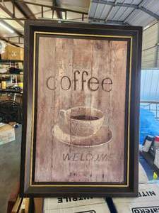 lot 190 image: Coffee wall artwork