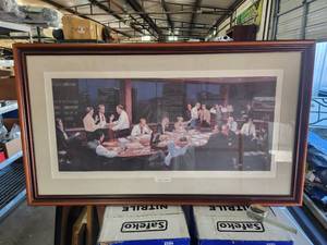 lot 191 image: Framed and matted artwork  The Office - numbered 35509500 - signed by artist