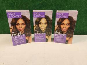 lot 206 image: Selection of 3 Dark & Lovely #386 Brown sugar hair color kits