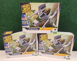 lot 232 image: Selection of 3 Hasbro Star Wars young Jedi adventure toys - Kai Brightstar
