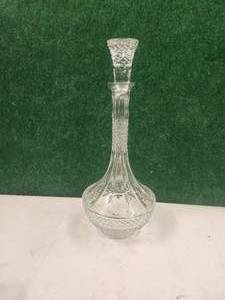 lot 266 image: Crystal Liquor decanter - stopper broken