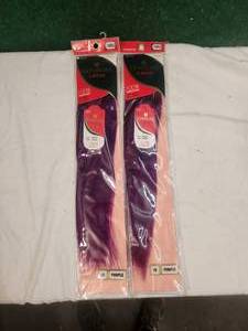 lot 272 image: Lot of 2 Sensual human hair piece - Purple