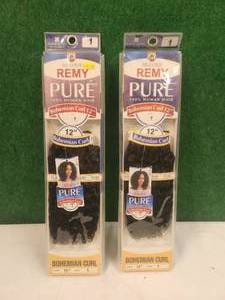 lot 278 image: Selection of 2 Remy human hair hair pieces