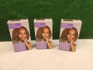 lot 281 image: Selection of 3 Dark & Lovely #391 Brown Cinnamon hair color kits