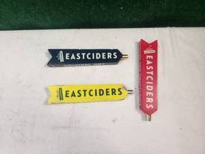 lot 300 image: Selection of 3 EastCiders beer taps