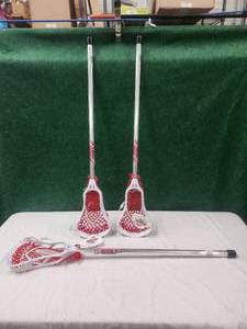 lot 338 image: Selection of 3 Maverick juice jr. lacrosse sticks
