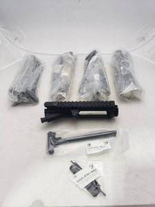 lot 68 image: DSG AR15 Stripped Billet Upper Receiver w Forward Assist, Charging Handle &amp Port Door Kit - QUANTITY 5 - BID IS TIMES THE QUANTITY
