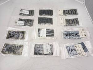 lot 82 image: Lot of 12 IR Tools IR Hybrid Medic, EOD, SWAT Patches