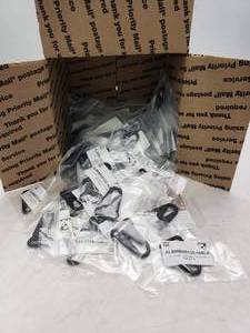 lot 128 image: Lot of 100 1 HK Snap Hooks - Black