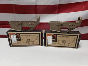 lot 356 image: Aero Precision AR15 Gen 2 Flat Dark Earth Lower Receiver - QUANTITY 2 - BID IS TIMES THE QUANTITY