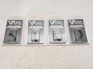 lot 584 image: Vickers Tactical Extended for Glock� Gen4 45ACP10mm Mag Release   Black - QUANTITY 4 - BID IS TIMES THE QUANTITY
