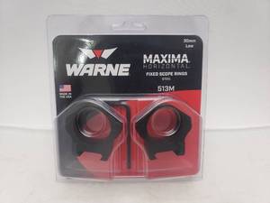 lot 388 image: Warne 30mm PA Low Matte Rings