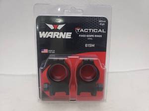lot 228 image: Warne 30mm Tactical High Matte Rings