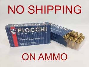 lot 153 image: Fiocchi Pistol Shooting Dynamics 40 S&W 170gr FMJTC Flat Nose Ammo.  50 Rounds Per Box.  PRICE IS PER BOX - QUANTITY 2 - BID IS TIMES THE QUANTITY
