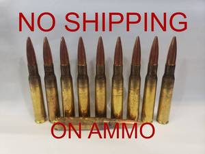 lot 353 image: .50CAL 50 BMG 660gr Ammo.  PRICE IS FOR ALL 10 Rounds