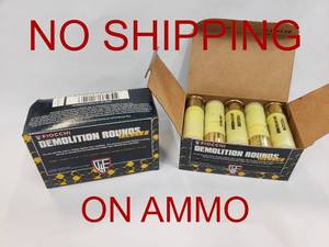 lot 204 image: Fiocchi Demolition 12GA 540gr Rounds.  10 Rounds Per Box.  PRICE IS PER BOX - BID IS TIMES THE QUANTITY