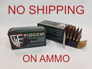 lot 453 image: Fiocchi Rifle Shooting Dynamics .223 REM 55gr FMJ BT Ammo.  50 Rounds Per Box.  PRICE IS PER BOX.  QUANTITY 2 - BID IS TIMES THE QUANTITY