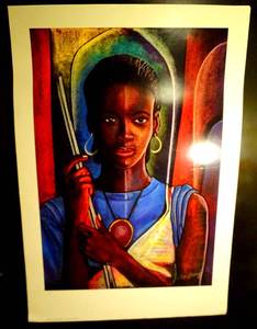 lot 7 image: RARE SIGNED ARTIST PROOF BY ALIX BEAUJOUR - STUNNING BEAUTY LARGE 24 X 35