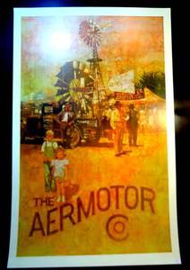 lot 8 image: LARGE 24 X 38 THE AERMOTOR PRINT READY TO FRAME - GREAT NOSTALIC PRINT