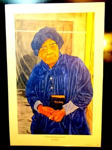 lot 14 image: RARE BIG $ LOT - BURL WASHINGTON LIMITED SIGNED PRINT - I Dont Feel No Ways Tired by Burl Washington - Black Art (Limited Edition500)