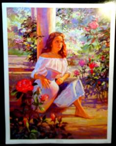 lot 18 image: WORLD FAMOUS HELODORO HERAS ANTICIPATION PRINT - MEASURES 13 X 17