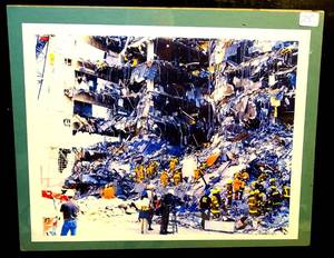 lot 25 image: AUTHENTIC PHOTO PRINT FROM OKLAHOMA CITY BOMBING SITE - 8 X 10