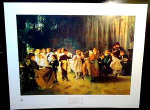 lot 30 image: May I Have This Dance Painted originally by Alexander Mark Rossi Print - LARGE 25 X 32 $$