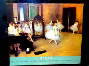 lot 45 image: VINTAGE EDGAR DEGAS POSTER PRINT FROM THE METROPOLOTIN MUSEUM OF ART - 1989 (28 X 32)
