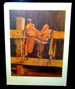 lot 59 image: LIMITED EDITION SIGNED & NUMBERED WESTERN THEME PRINT (ROBERT WHITE) - 19 X 25