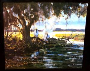 lot 82 image: DOUBLE SIDED BOOK PRINT BOTH WOULD MAKE A NICE FRAMED DISPLAY - 12 X 15