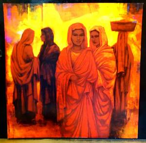 lot 88 image: STUNNING MARTHA LEONOR ART PRINT - 27.5 X 27.5