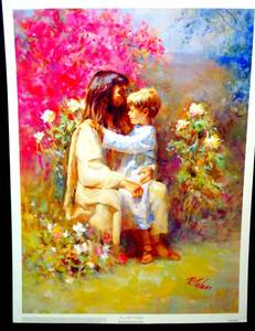 lot 103 image: Richard Hudson Zolan LOVE OF A CHILD ART PRINT - 13 X 17